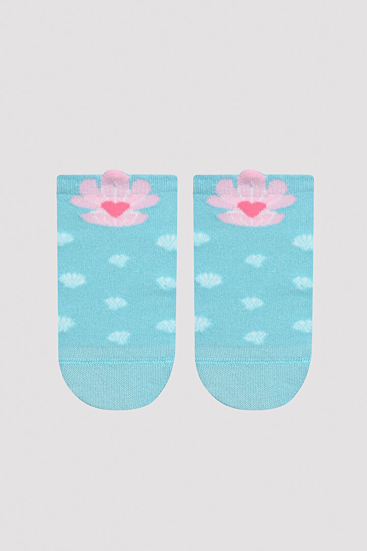 Kız Çocuk Sea Shell Açık Pembe 3lü Patik Çorap - 4