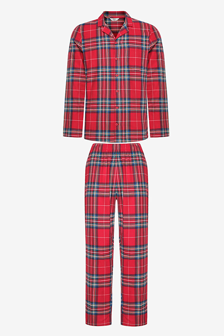 Checkered Red Shirt PJ Set - 1