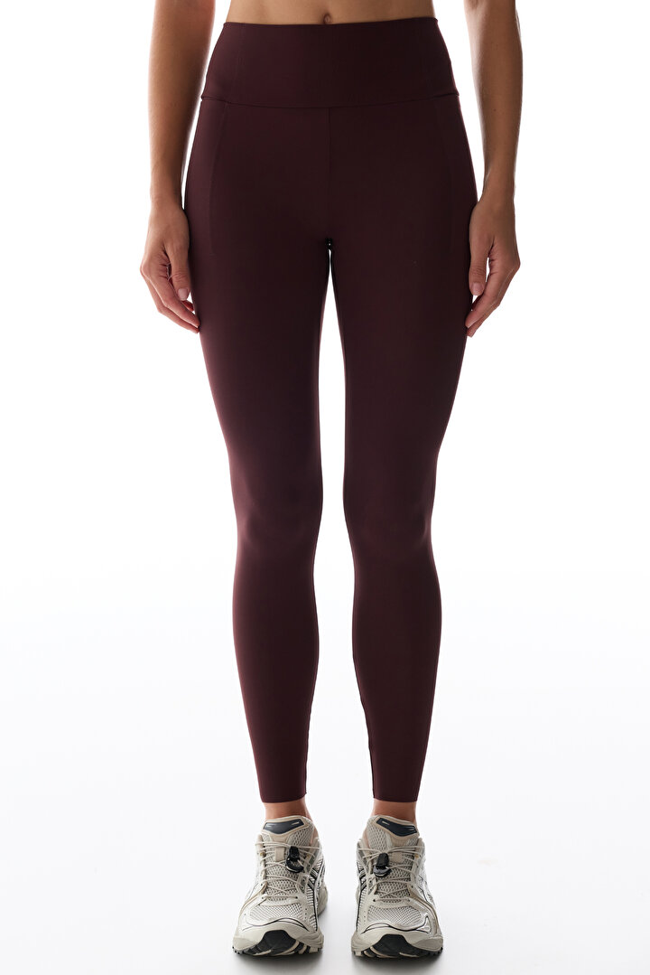 Dark Burgundy Secret Pocket Leggings - 2