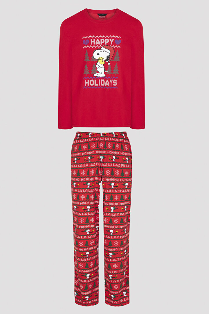 Erkek Snoopy Pants PJ Set - 1