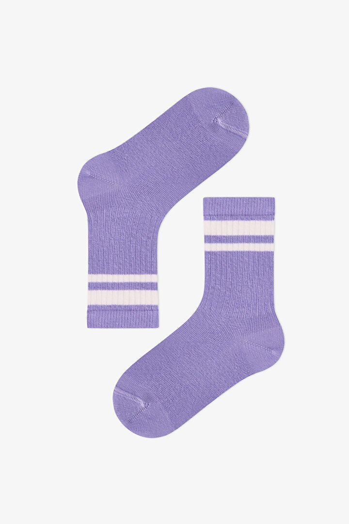 Kız Çocuk Violet Mist 3lü Soket Çorap - 2