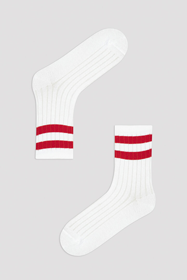 White B.Daddy Rıb 3in1 Soket Socks - 2