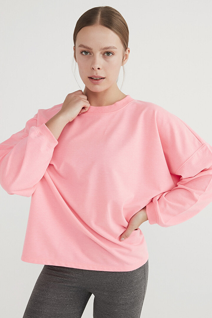 Pembe Oversize Sweatshirt - 2