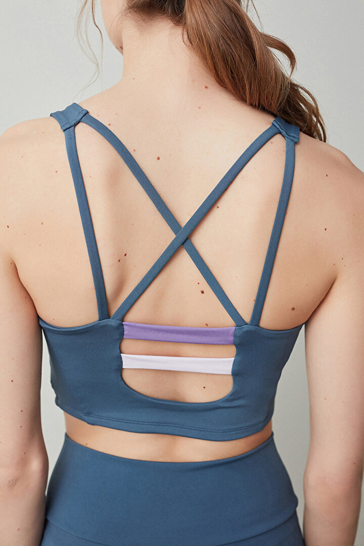 ChınBlue Back Detailed Long Bralet - 1
