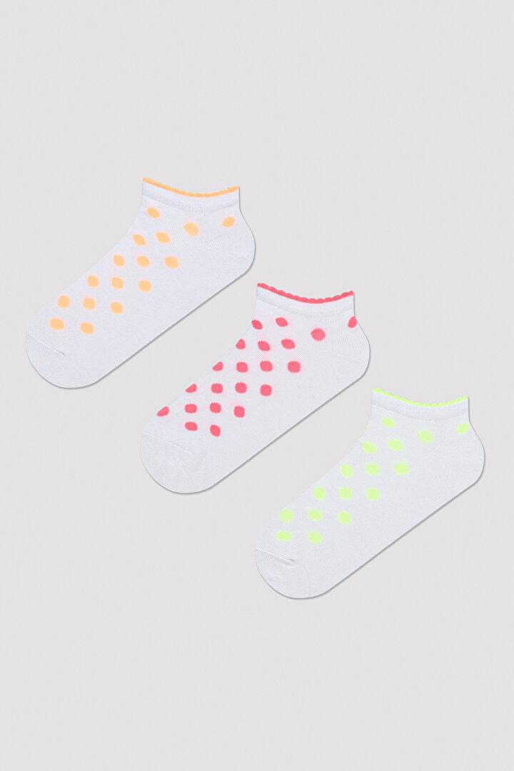 Neon Dotted 3in1 Liner Socks - 1