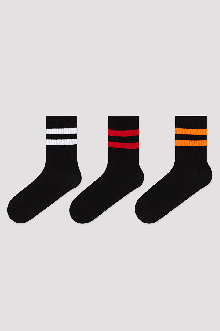 Black Darkness 3lü Tennis 3in1 Soket Socks - 1