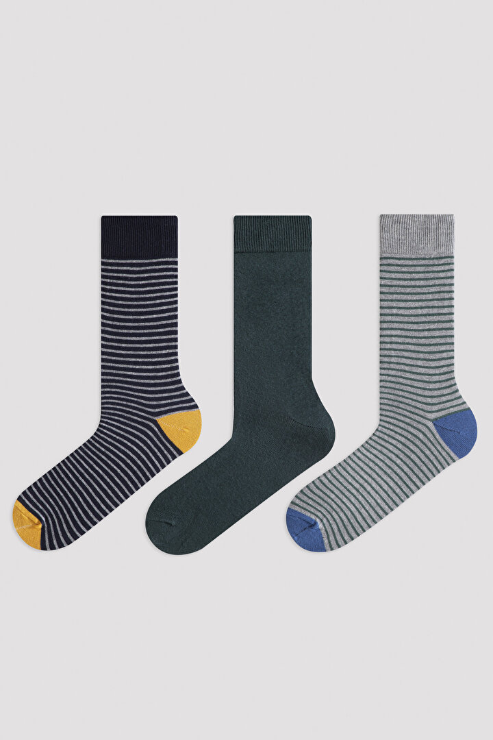 Erkek Solid Basic Soket Çorap - 1