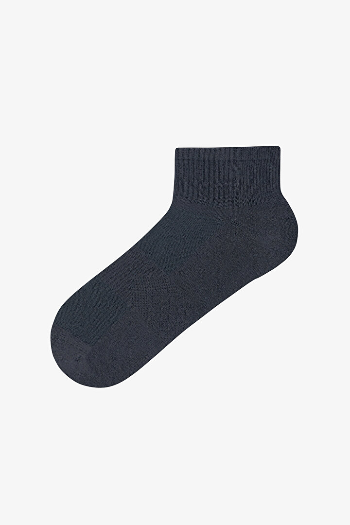 3 Çift Burun Dikişsiz Spor Microfiber Havlu Taban Soket Çorap - 2