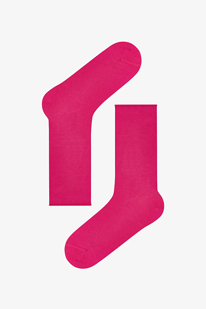 Fuşya High Comfort Soket Çorap - 1