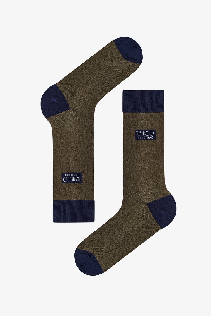 Men's Green Deep Forest Striped Cotton 3 Pack Ankle Socks - 2