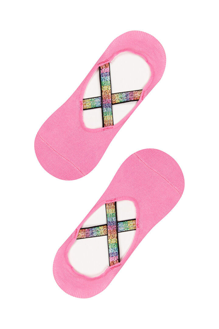 Girls Rainbow Cloud No Show Socks - 1