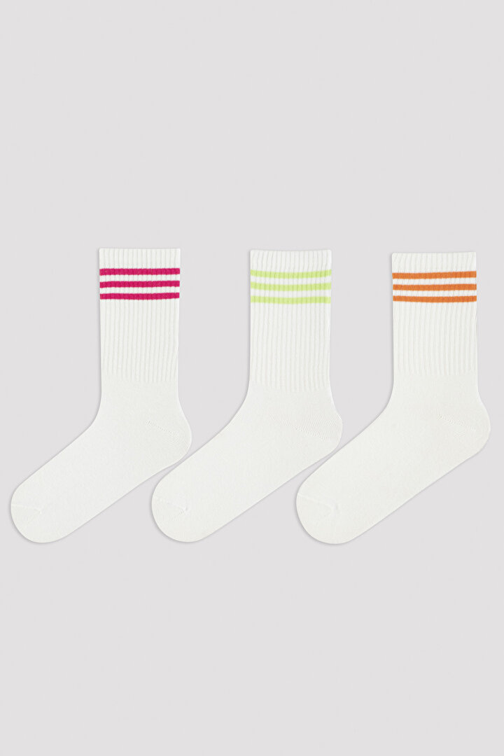 Girls Court Style 3in1 Socket Socks - 1