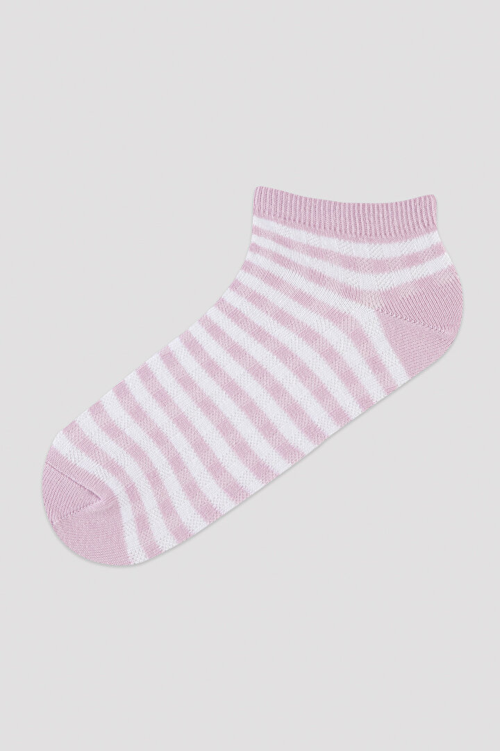 Pink Stripe Dots 5in1 Liner Sokcs - 2