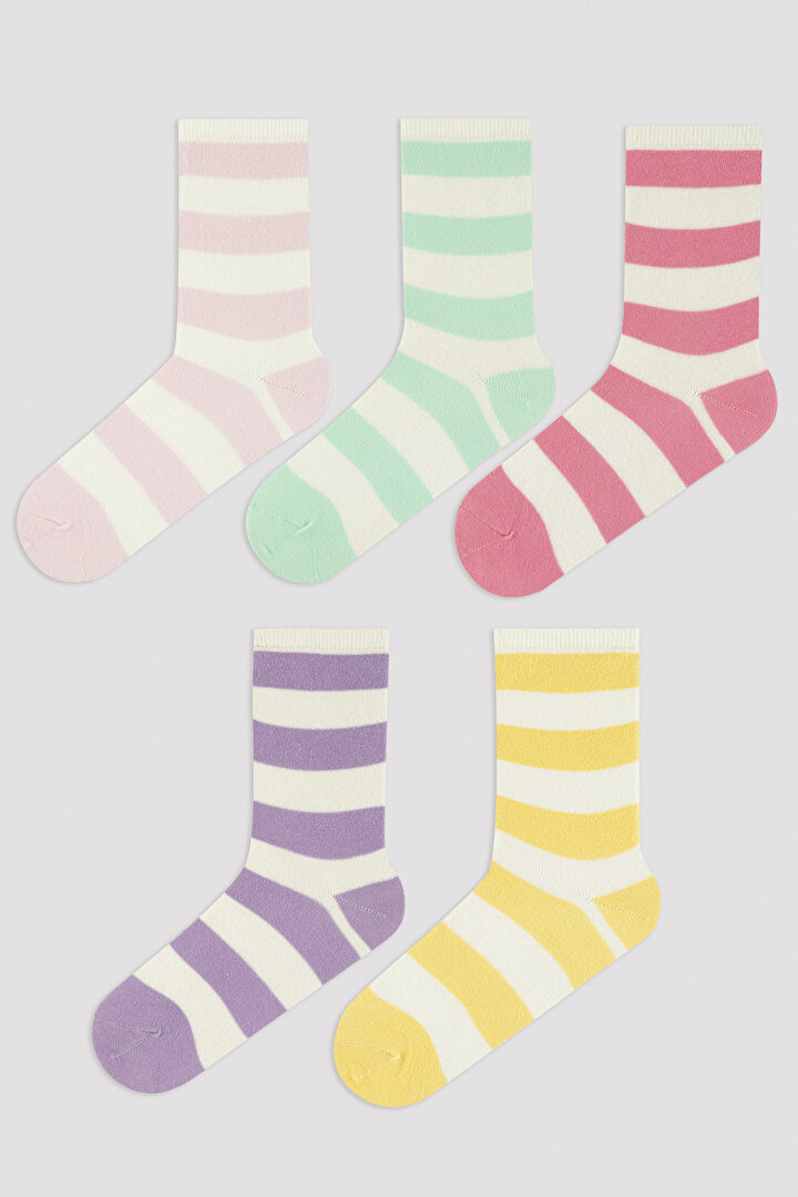 Thick Stripe 5in1 Socket Socks - 1
