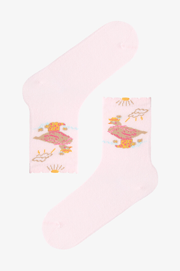 Erkek Çocuk Cowboy Goose Ördek Desenli 4'lü Soket Çorap - 2
