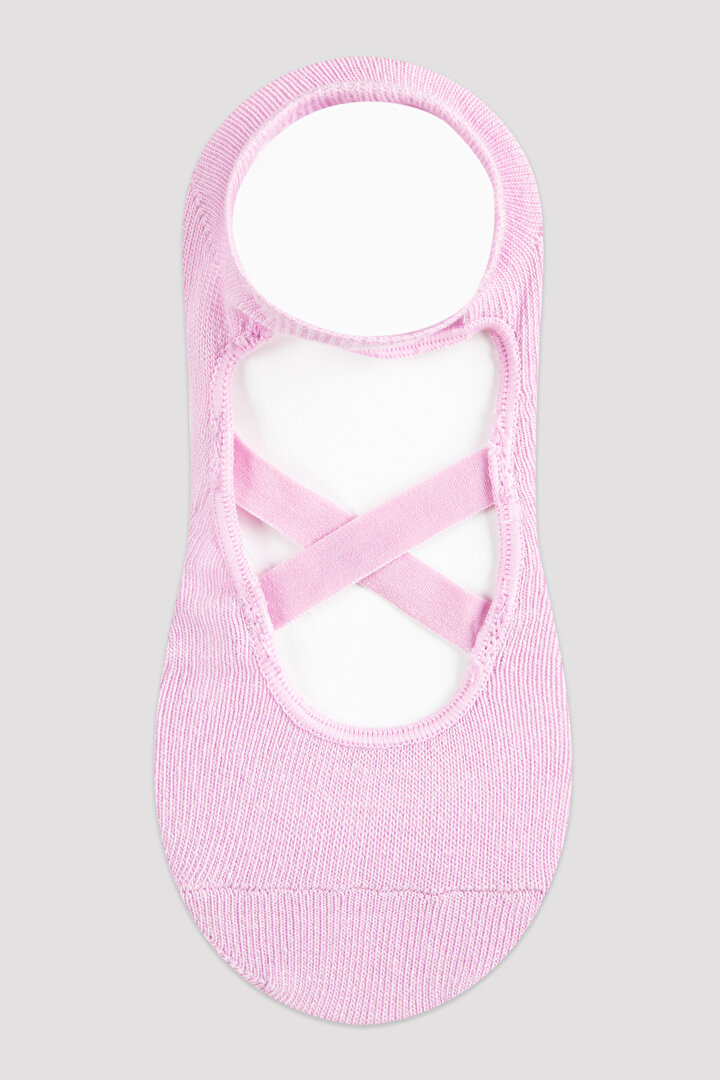 Pembe Kız Çocuk Babet Çorap - 1
