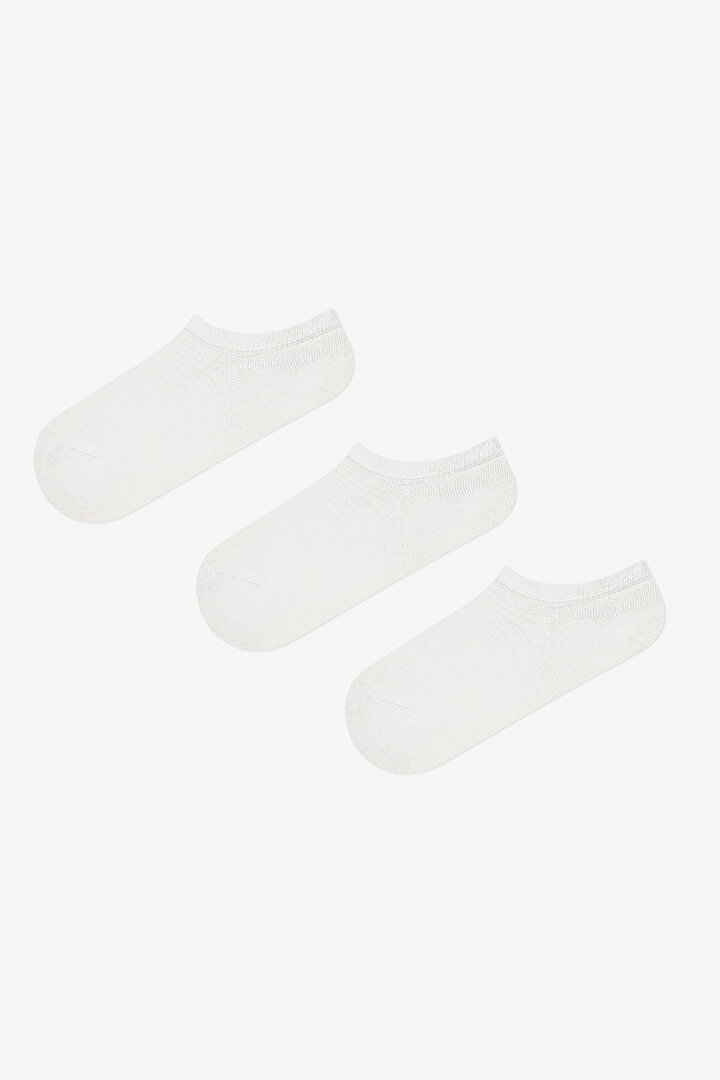 Active Microfiber 3in1 White Sneaker Socks - 1