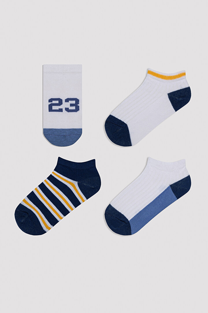 Boys Sporty Lines 4in1 Liner Socks - 1