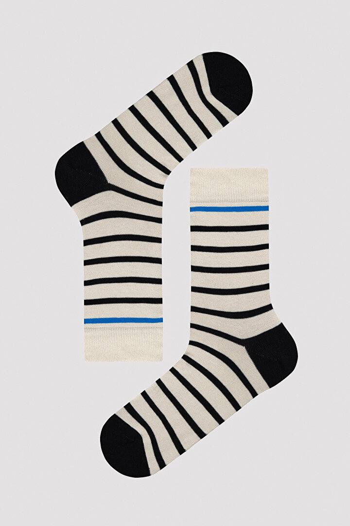 Men Basic Striped 3in1 Socket Socks - 2