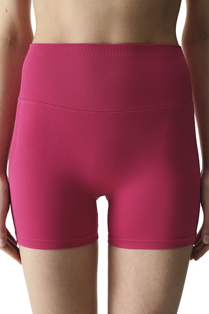 Fuşya Seamless Push Up Pantolon - 2