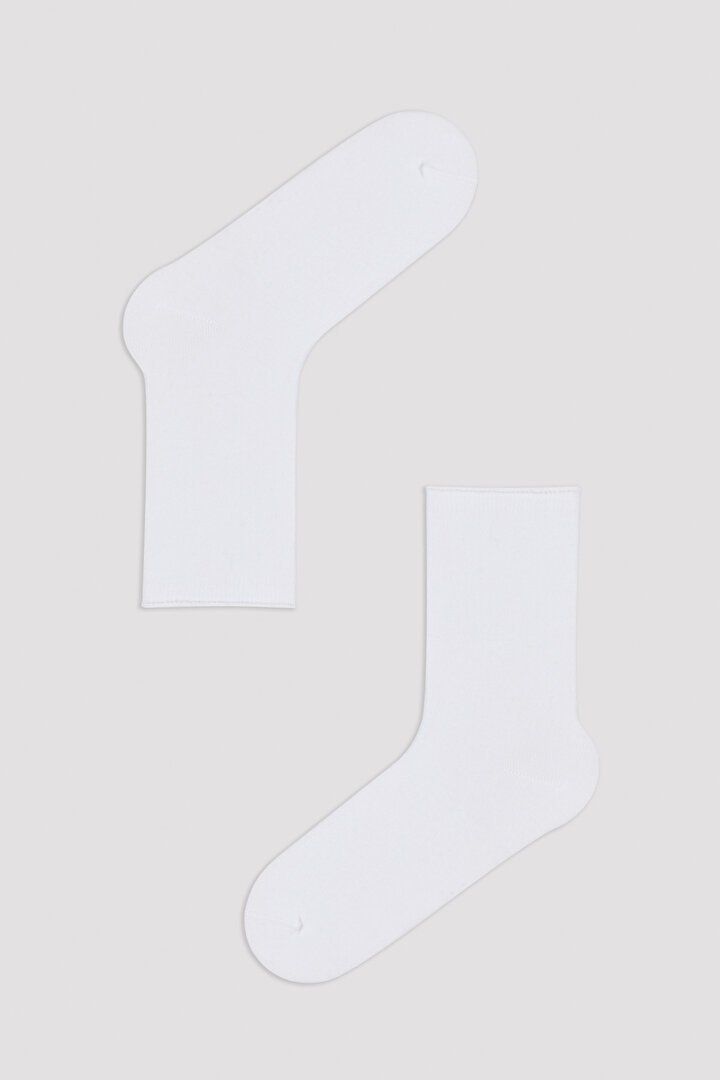 Basic 2li Beyaz Soket Çorap - 2