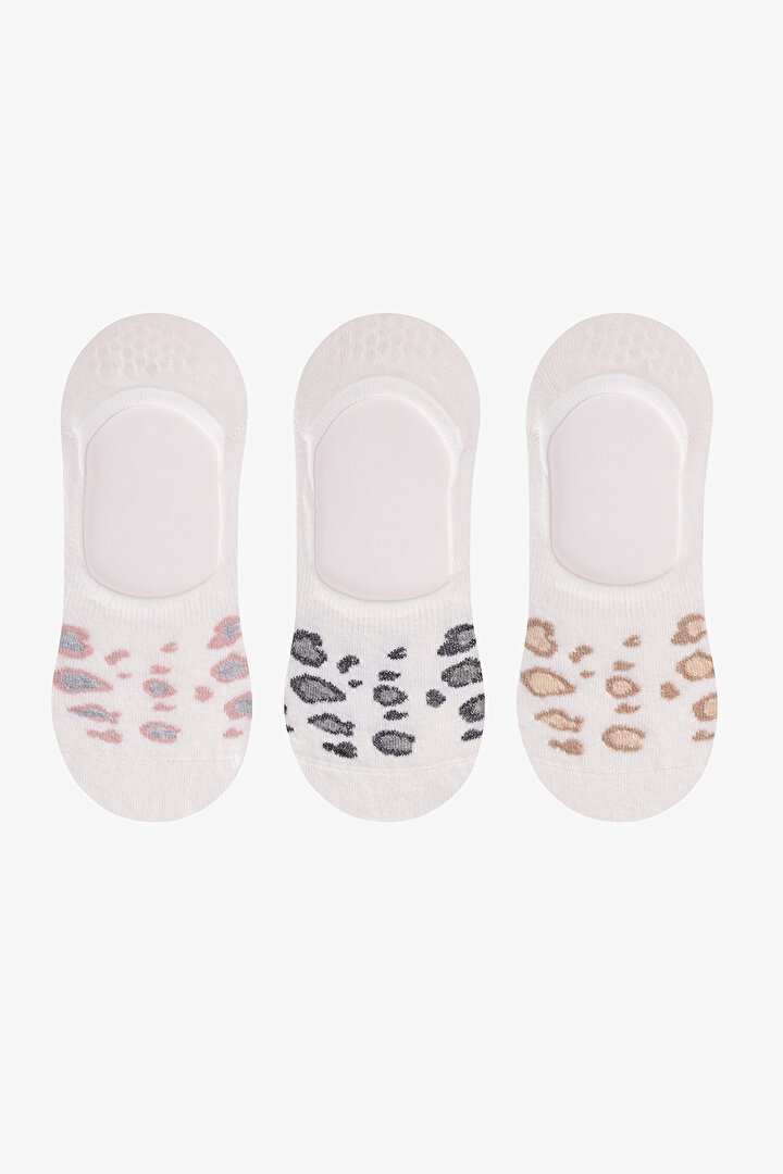 Silvery Leopard 3'lü Babet Çorabı - 1