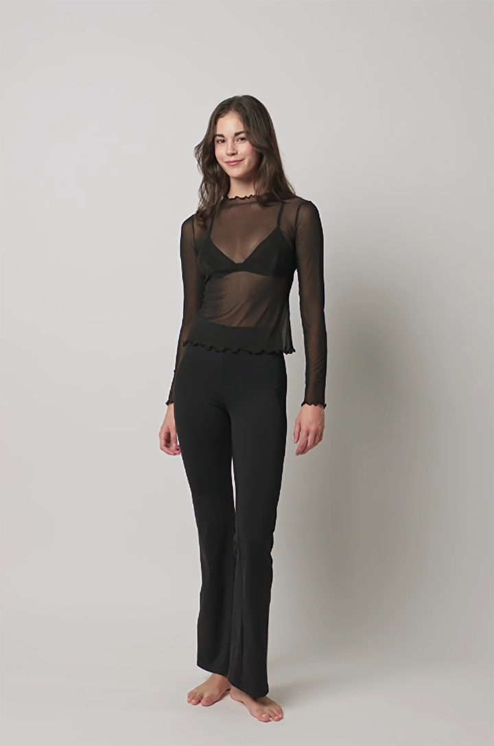 Black Transparent Top - 1