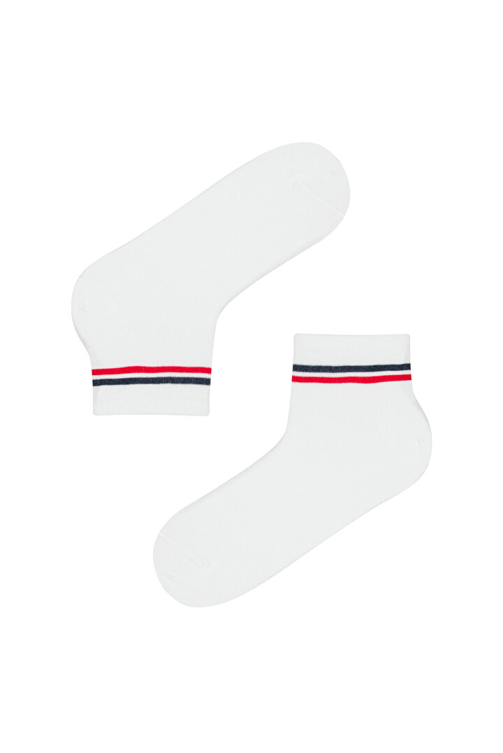 E Sporty Stripe 3'LÜ Patik Çorabı - 2