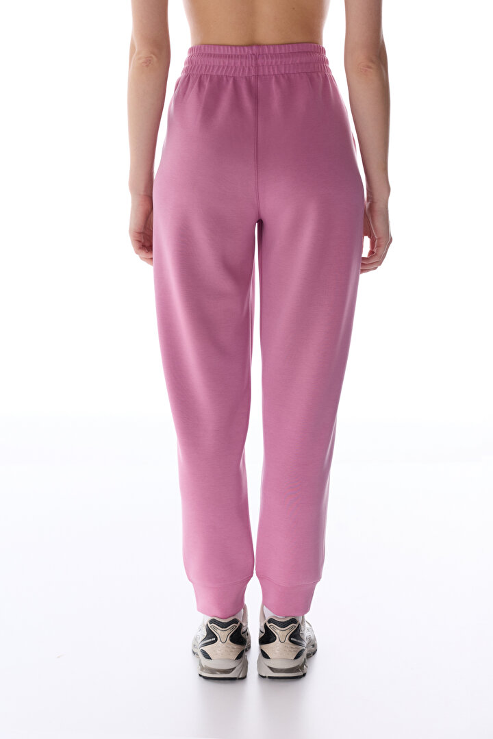 Rose Pink Modal Cuff Jogger Pants - 2