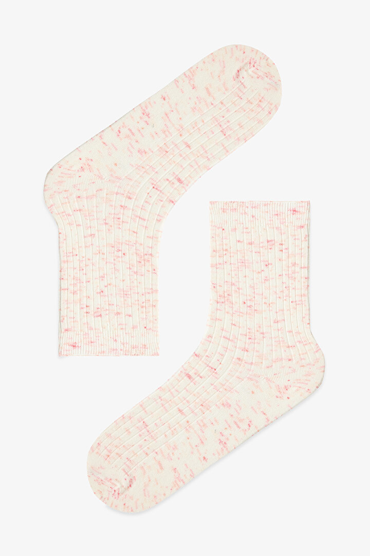 2 Çift Pamuklu Kırçıllı Yumuşak Soket Çorap - 2