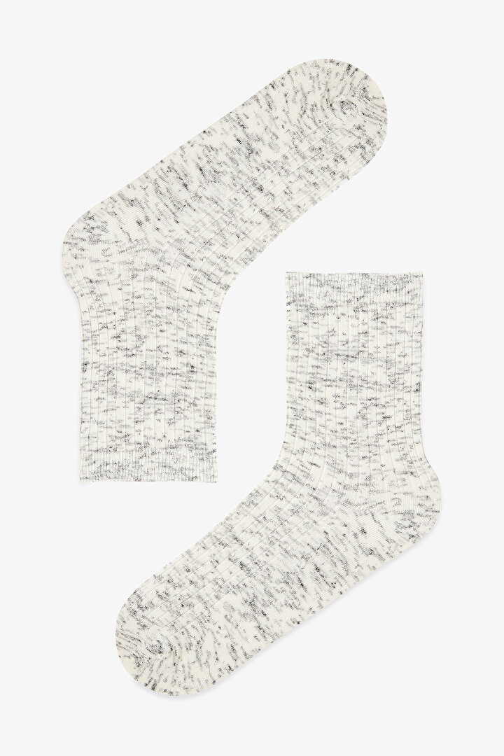 2 Çift Pamuklu Kırçıllı Yumuşak Soket Çorap - 3