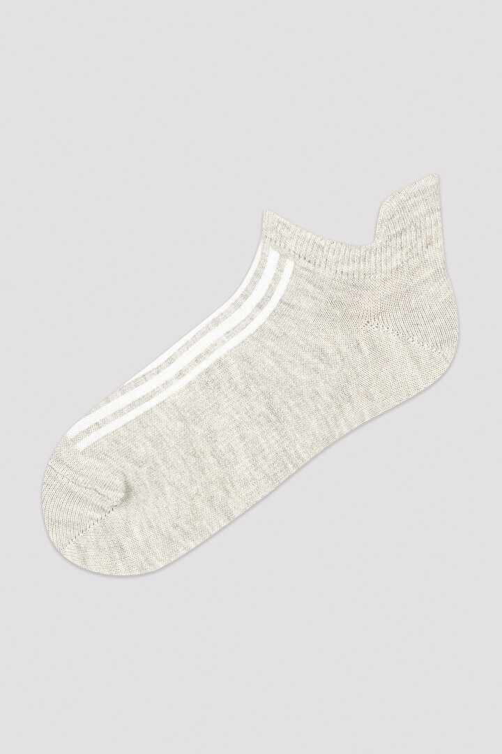 Çok Renkli Erkek Çocuk Stripe 2li Patik Çorap - 2