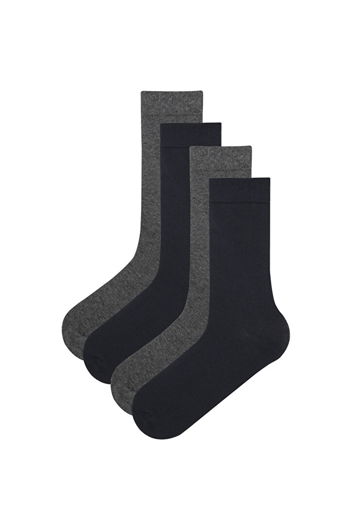 Erkek Basic 4 lü Soket Çorap - 1