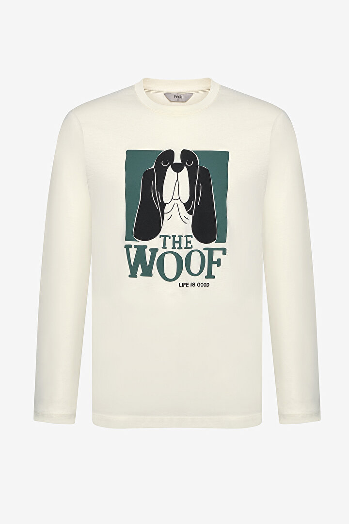 Woof Pantolon Kırık Beyaz Pijama Takımı - 2