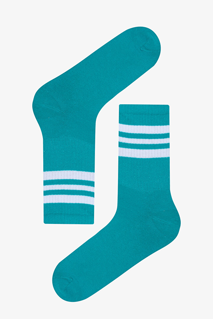 Erkek Triple Line 2li Çok Renkli Soket Çorap - 3