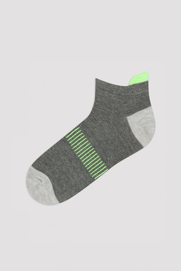 Mix Grey Basic 2li Patik Çocuk - 2