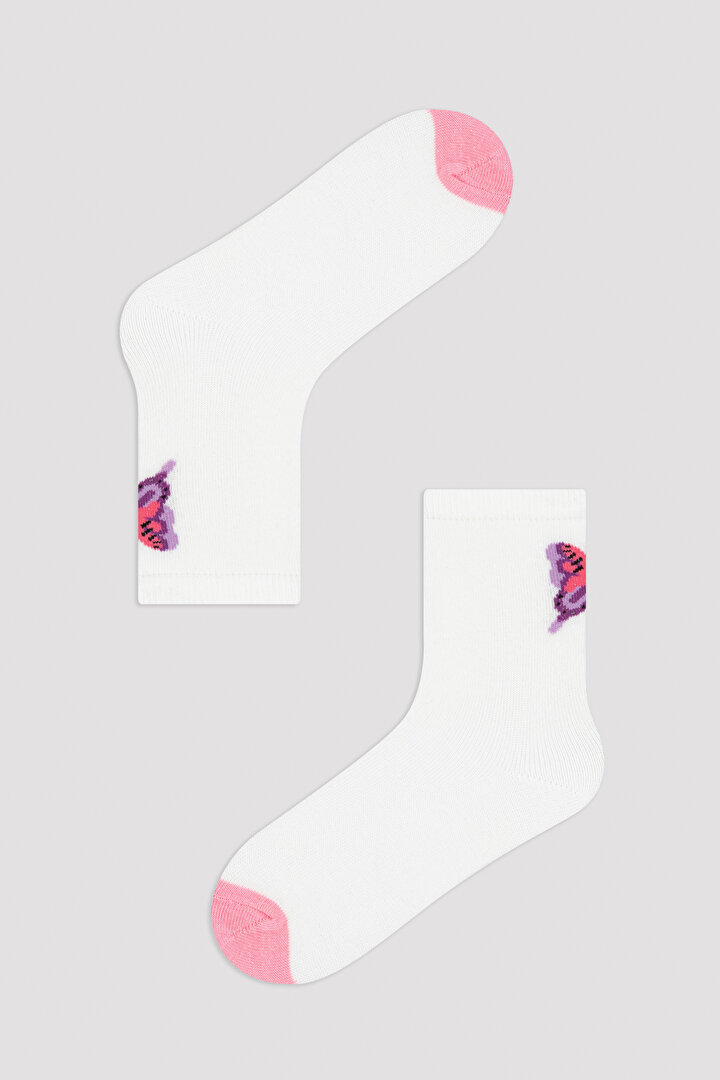 Marshmellow Girls Butterfly 3in1 Socket Socks - 2