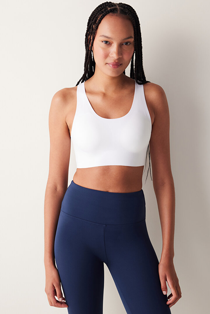 Zero Feel White Sports Bra - 1