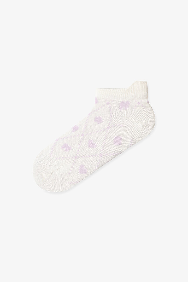 Renkli Kız Çocuk Softy Hearts 4'lü Patik Çorap - 2