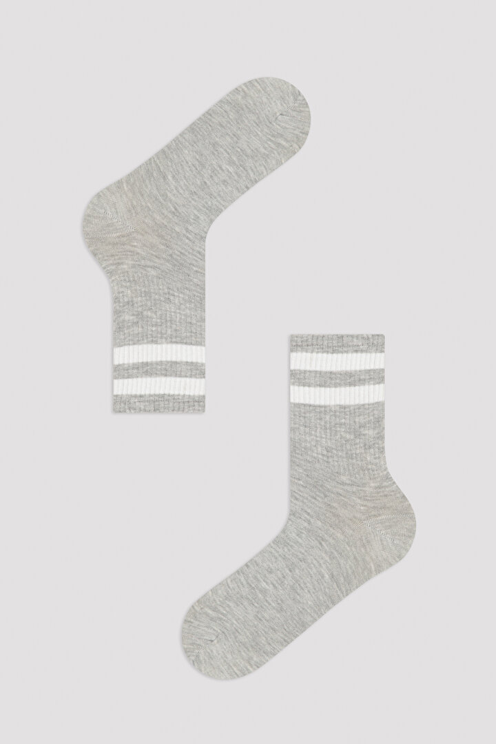 White E. Three Colour 3in1 Soket Socks - 2