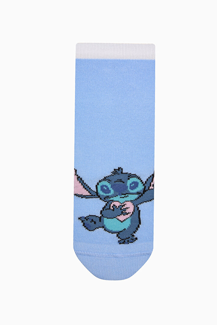 Unisex Çocuk Stitch Çok Renkli 3lü Soket Çorap - Stitch Koleksiyonu  - 2