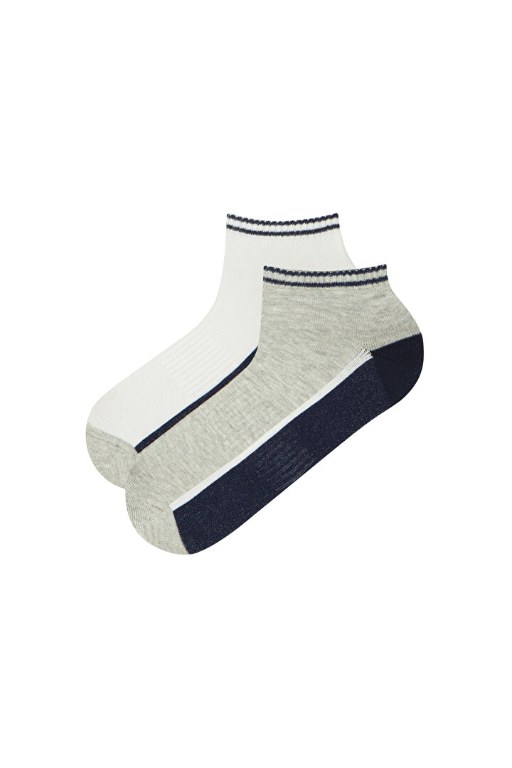 Black E Sporty Stripe 2 In 1 Liner Socks - 1