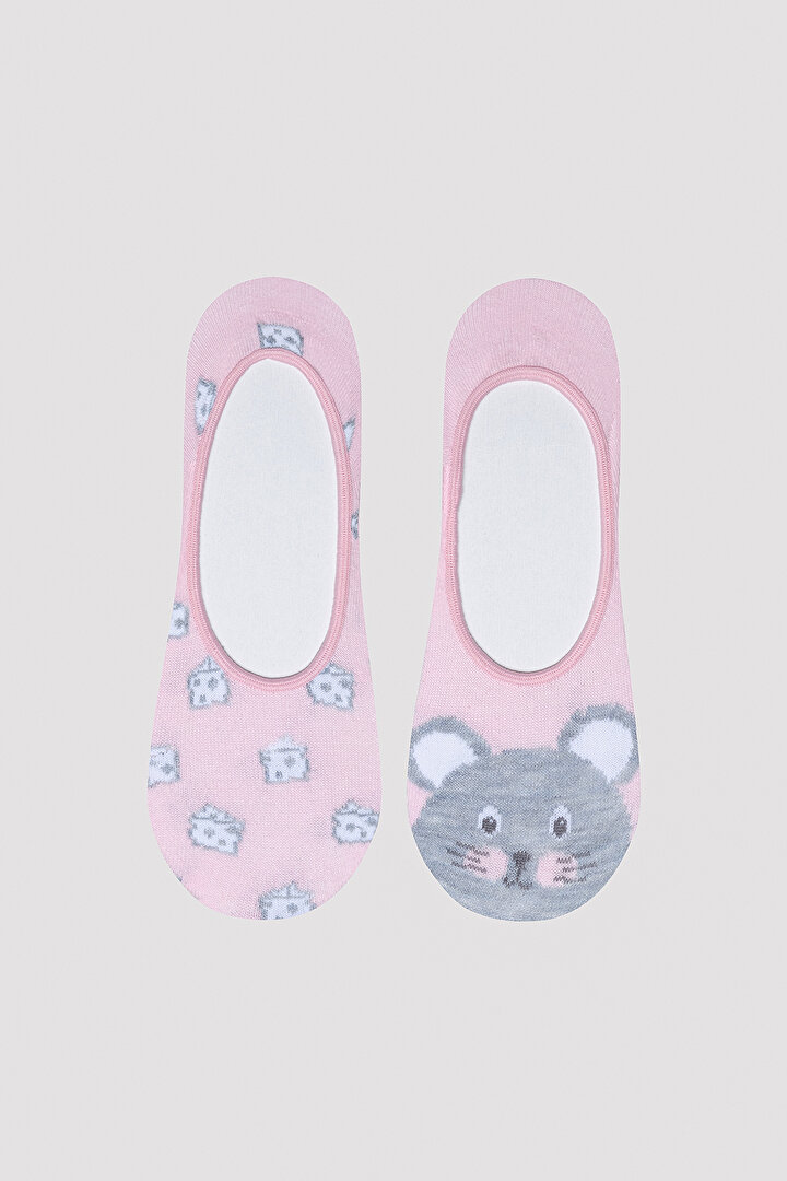 Cute Mouse 2in1 Invisible Socks - 1