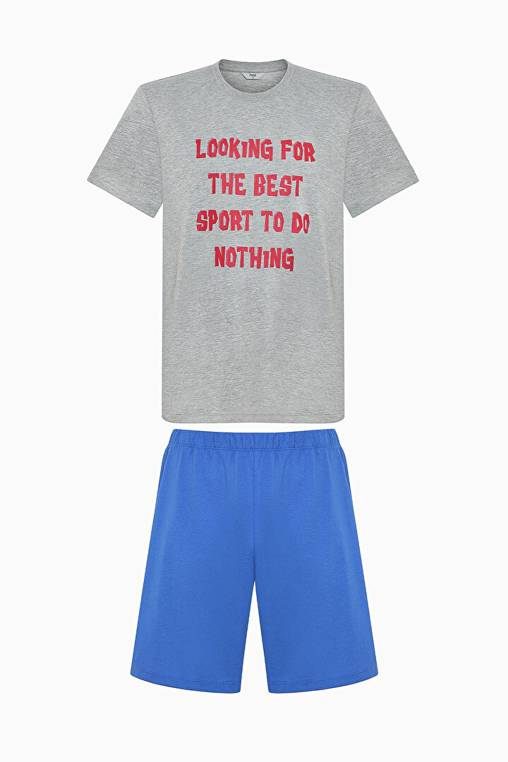 Best Sport Çok Renkli Şortlu Pijama Takımı - 1