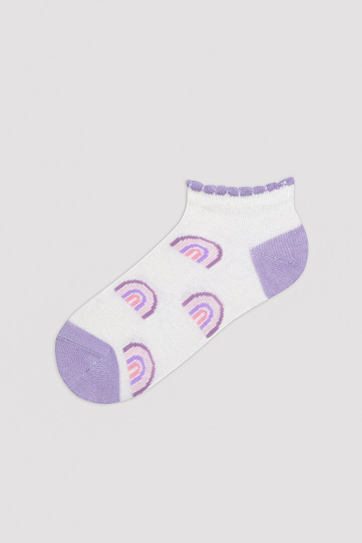 Kız Çocuk Rainbow Unicorn 4in1 Liner Socks - 2