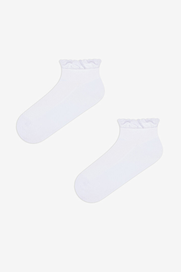 Active Frill Towel 3in1 White Liner Socks - 2