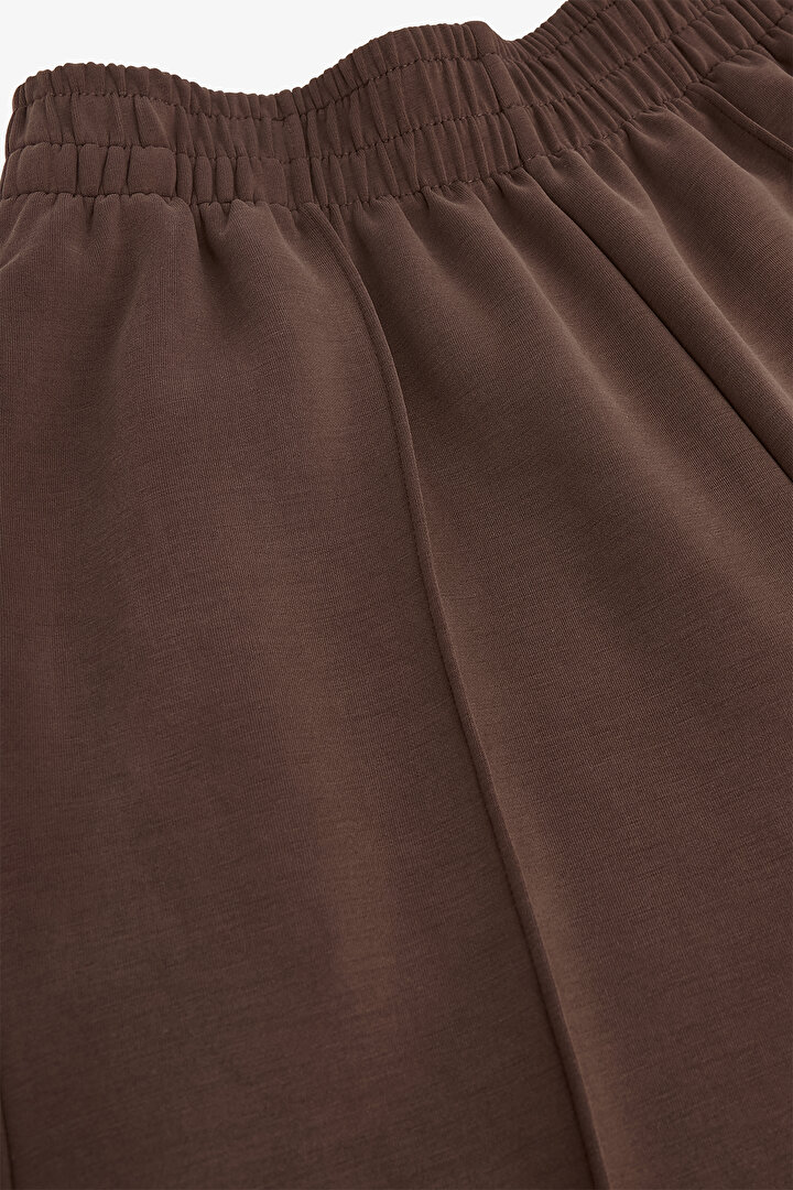 Siyah Bisiklet Yaka Oversize Modal Sweatshirt - 2