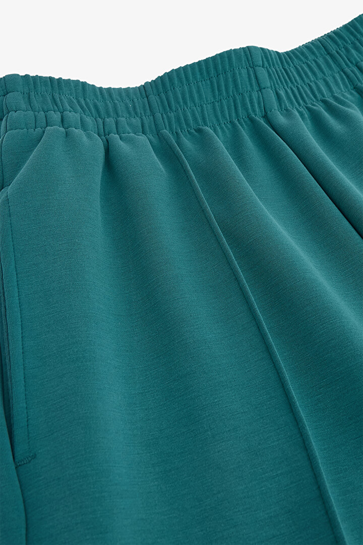 Turkuaz Modal Düz Paça Pantolon - 2