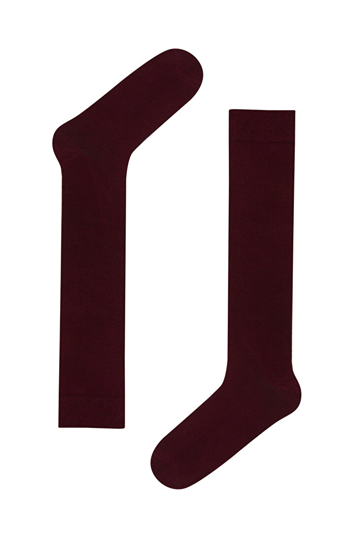 Bordo Pantolon Çorabı - 1