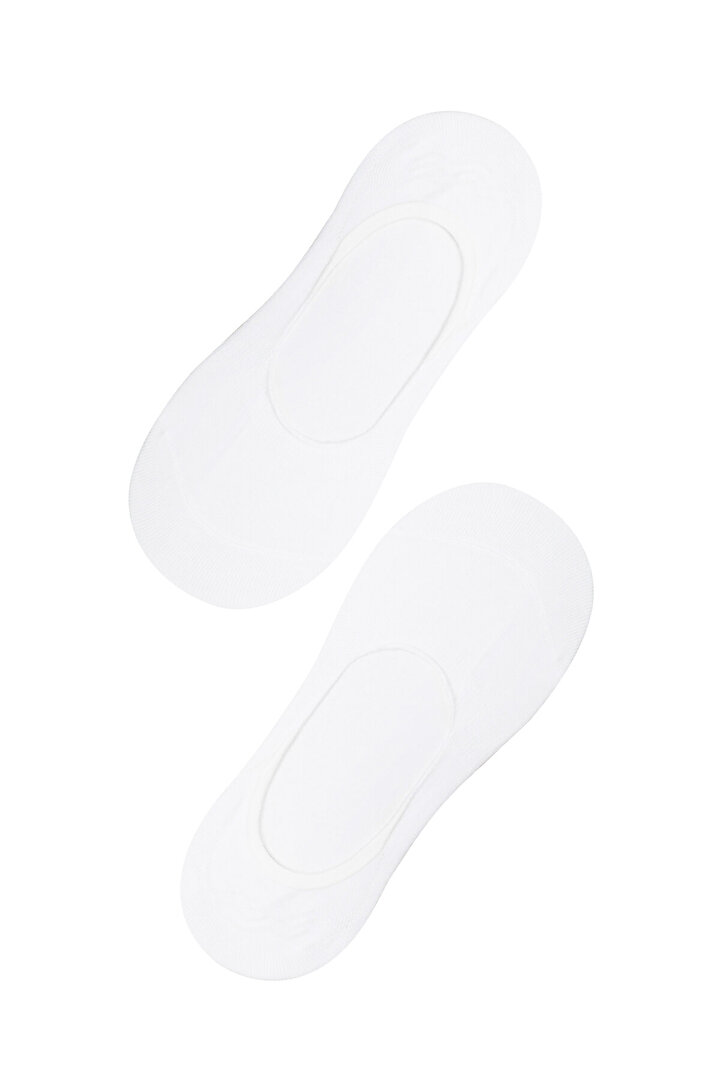 Beyaz Spor 2'li Babet Çorabı - 1